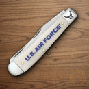 Case XX Air Force Pocket Knife Stainless Steel Blades Natural Smooth Bone Handle 32404