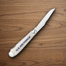 Case XX Air Force Pocket Knife Stainless Steel Blades Natural Smooth Bone Handle 32404
