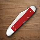 Case XX Chevrolet Folding Knife 2.72" Stainless Steel Blades Red Smooth Synthetic Handle