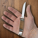 Case XX Cutlery Twin Finn Two Piece Set Hunting Knife Stainless Blade Leather Handle 00372