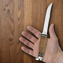 Case XX Cutlery Twin Finn Two Piece Set Hunting Knife Stainless Blade Leather Handle 00372