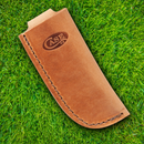 Case XX Large Sheath Folding Knife 4" Brown One Piece Leather Construction 50289