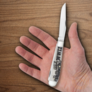 Case XX WWII Trapper Pocket Knife Stainless Steel Blades Natural Bone Handle 50950