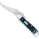 Case XX Russlock Folding Knife Stainless Steel One-Hand Opening Clip Blade Pocket Worn Mediterranean Blue Jigged Bone Handle 51859 -Case Cutlery - Survivor Hand Precision Knives & Outdoor Gear Store