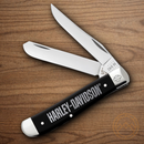 Case XX Harley Mini Trapper Pocket Knife Trusharp Surgical Steel Blades Synthetic Handle