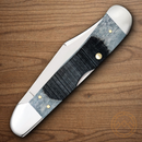 Case XX Copperlock Folding Knife Mirror Stainless Steel Blade Sawcut Bone Handle