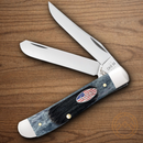 Case XX Mini Trapper Pocket Knife 3.5" Mirror Stainless Steel Blades Bone Handle