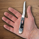 Case XX Mini Trapper Pocket Knife 3.5" Mirror Stainless Steel Blades Bone Handle