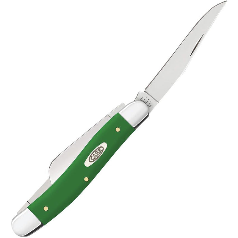 Case XX Med Stockman Pocket Knife Stainless Steel Clip / Sheepsfoot And Spey Blades Green Smooth Synthetic Handle 53392 -Case Cutlery - Survivor Hand Precision Knives & Outdoor Gear Store