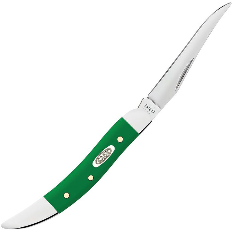 Case XX Sm Toothpick Folding Knife Stainless Steel Long Clip Blade Green Smooth Synthetic Handle 53394 -Case Cutlery - Survivor Hand Precision Knives & Outdoor Gear Store