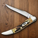 Case XX Small Texas Toothpick Folding Knife 2.25" Stainless Blade Genuine Stag Handle 5532