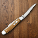 Case XX Stockman Mini Pocket Knife Stainless Blades Smooth Antique Bone Handle 58185