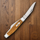 Case XX Lg Stockman Pocket Knife Stainless Steel Blades Antique Smooth Bone Handle