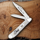 Case XX Trust Peanut Pocket Knife Stainless Steel Clip / Pen Blades Bone Handle