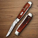 Case XX Disciple Pocket Knife Stainless Steel Blades Red Chestnut Smooth Bone Handle