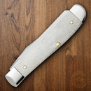 Case XX Mini Trapper Patriotic Pocket Knife Stainless Blades Natural Smooth Bone Handle 64135