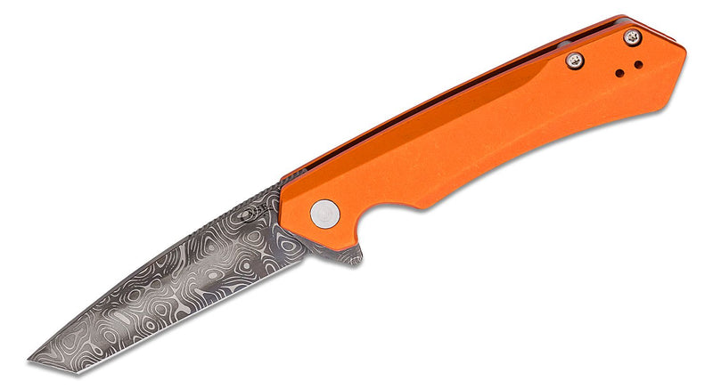 Case XX Kinzua Framelock Folding Knife 3.75" CPM-S35VN Steel Spear Point Blade Orange Stonewashed Aluminum Handle 64644 -Case Cutlery - Survivor Hand Precision Knives & Outdoor Gear Store