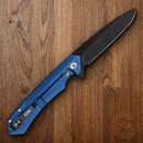 Case XX Kinzua Folding Knife 3.75" CPM-S35VN Steel Blade Blue Stonewashed Aluminum Handle