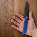 Case XX Kinzua Folding Knife 3.75" CPM-S35VN Steel Blade Blue Stonewashed Aluminum Handle