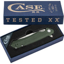 Case XX Kinzua EDC Framelock Folding Knife 3.75" S35VN Steel Spear Point Blade OD Green Anodized Aluminum Handle 64659 -Case Cutlery - Survivor Hand Precision Knives & Outdoor Gear Store