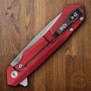 Case XX Kinzua EDC Folding Knife 3.75" S35VN Steel Blade Red Anodized Aluminum Handle