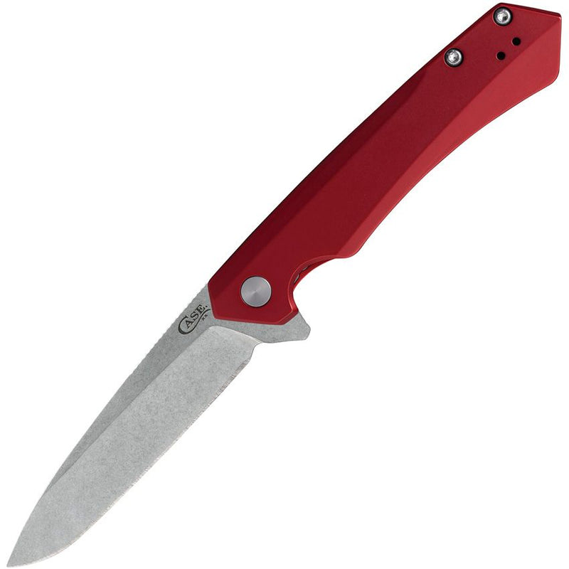 Case XX Kinzua EDC Framelock Folding Knife 3.75" S35VN Steel Spear Point Blade Red Anodized Aluminum Handle 64661 -Case Cutlery - Survivor Hand Precision Knives & Outdoor Gear Store