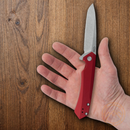 Case XX Kinzua EDC Folding Knife 3.75" S35VN Steel Blade Red Anodized Aluminum Handle