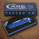 Case XX Kinzua Folding Knife 3.5" S35VN  Steel Blade Blue Aluminum Handle 64663