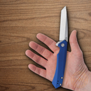 Case XX Kinzua Folding Knife 3.5" S35VN  Steel Blade Blue Aluminum Handle 64663