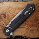 Case XX Kinzua Framelock Folding Knife 3.75" S35VN Steel Tanto Blade Black Aluminum Handle