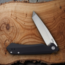 Case XX Kinzua Framelock Folding Knife 3.75" S35VN Steel Tanto Blade Black Aluminum Handle