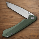 Case XX Kinzua Frame Folding Knife 3.75" S35VN Steel Blade Green Aluminum Handle