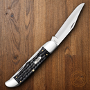 Case XX Folding Hunter Pocket Knife Stainless Steel Blades Buffalo Horn Handle