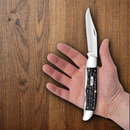 Case XX Folding Hunter Pocket Knife Stainless Steel Blades Buffalo Horn Handle