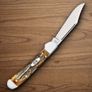 Case XX Mini Copperlock Folding Knife Stainless Steel Blade Bonestag Handle