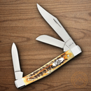 Case XX Stockman Pocket Knife Tru-Sharp Surgical Steel  Blades Bone Stag Handle