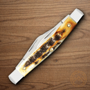 Case XX Stockman Pocket Knife Tru-Sharp Surgical Steel  Blades Bone Stag Handle