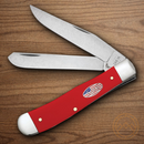 Case XX American Workman Pocket Knife Carbon Steel Blades Red Synthetic Handle