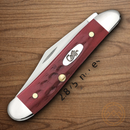 Case XX Cutlery Peanut Pocket Knife Stainless Steel Blades Red Jigged Bone Handle 00781
