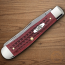 Case XX Cutlery Trapper Pocket Knife Stainless Blades Red Jigged Bone Handle 00783