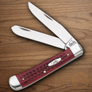 Case XX Cutlery Trapper Pocket Knife Stainless Blades Red Jigged Bone Handle 00783