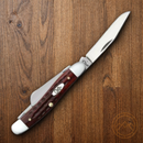 Case XX Cutlery Medium Stockman Pocket Knife Stainless Blades Red Jigged Bone Handle 00786
