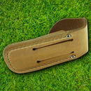 Case XX Medium Job Sheath Brown Leather Construction Fits Folding Knife Up To 4