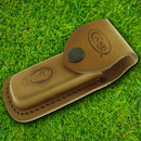 Case XX Medium Job Sheath Brown Leather Construction Fits Folding Knife Up To 4