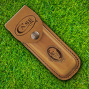 Case XX Large Job Case Sheath Brown Leather Construction Fits Folding Knife