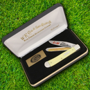 Case XX Railroad Ltd Edition Pocket Knife Stainless Steel Blades Composition