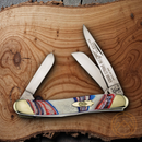 Case XX Medium Stockman Pocket Knife Stainless Blades Star Spangled Corelon Handle