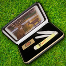 Case XX Trapper Ltd Edition Pocket Knife Stainless Steel Blades Synthetic Handle