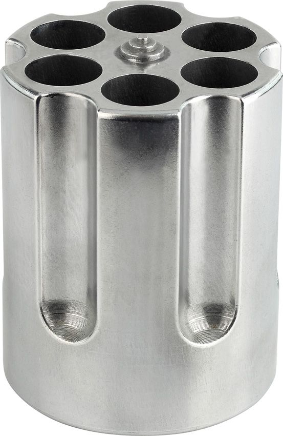 Caliber Gourmet Revolver Pen Holder 2.75" Diameter Silver Solid Cast Aluminun Construction 1007 -Caliber Gourmet - Survivor Hand Precision Knives & Outdoor Gear Store