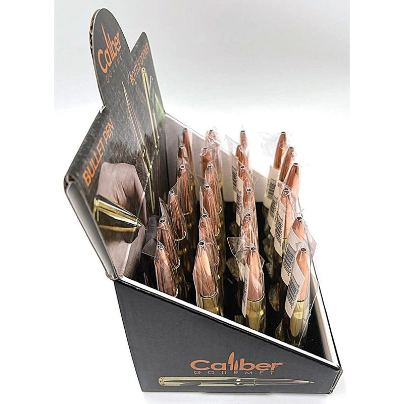 Caliber Gourmet Pack Of 24 50 Caliber Bullet Pens With Bottle Opener Cardboard Display DB04 -Caliber Gourmet - Survivor Hand Precision Knives & Outdoor Gear Store